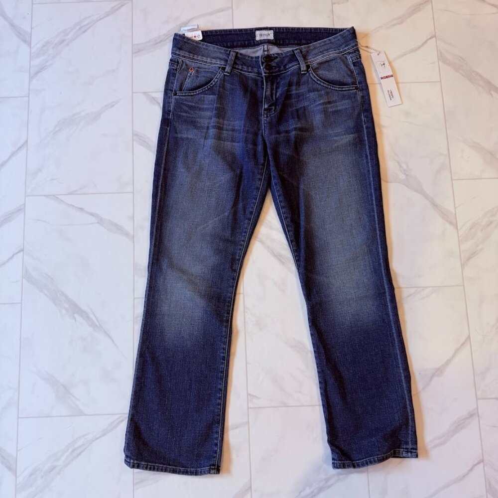 Hudson Beth Baby Bootcut Crop Jeans 29 Lagoon, NWT